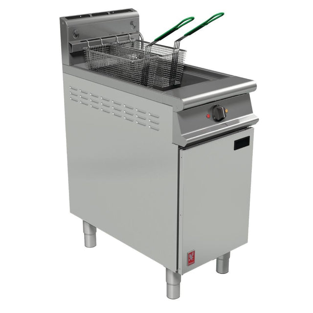 Falcon Dominator Plus Twin Basket Gas Fryer with Filtration & Fryer Angel Propane Gas - FW756-P Freestanding Gas Fyers Falcon
