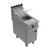 Falcon F900 Twin Basket Fryer with Filtration & Fryer Angel on Castors Natural Gas - FW772-N  Falcon   