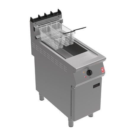 Falcon F900 Twin Basket Fryer on Feet with Fryer Angel Propane Gas - FW773-P Freestanding Gas Fyers Falcon