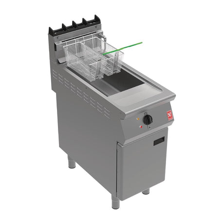 Falcon F900 Twin Basket Fryer with Filtration & Fryer Angel on Feet Propane Gas - FW774-P  Falcon   