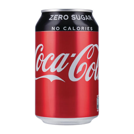 Coke Zero Cans - 330ml (Case 24) - FW838  Coca Cola   