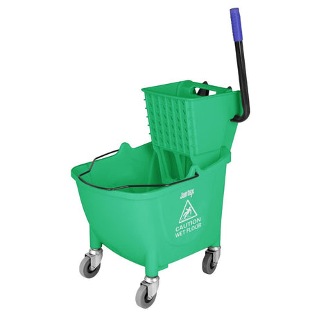 Jantex 30ltr Mop Bucket with Foot Pedal release - Green - FW867  Jantex   