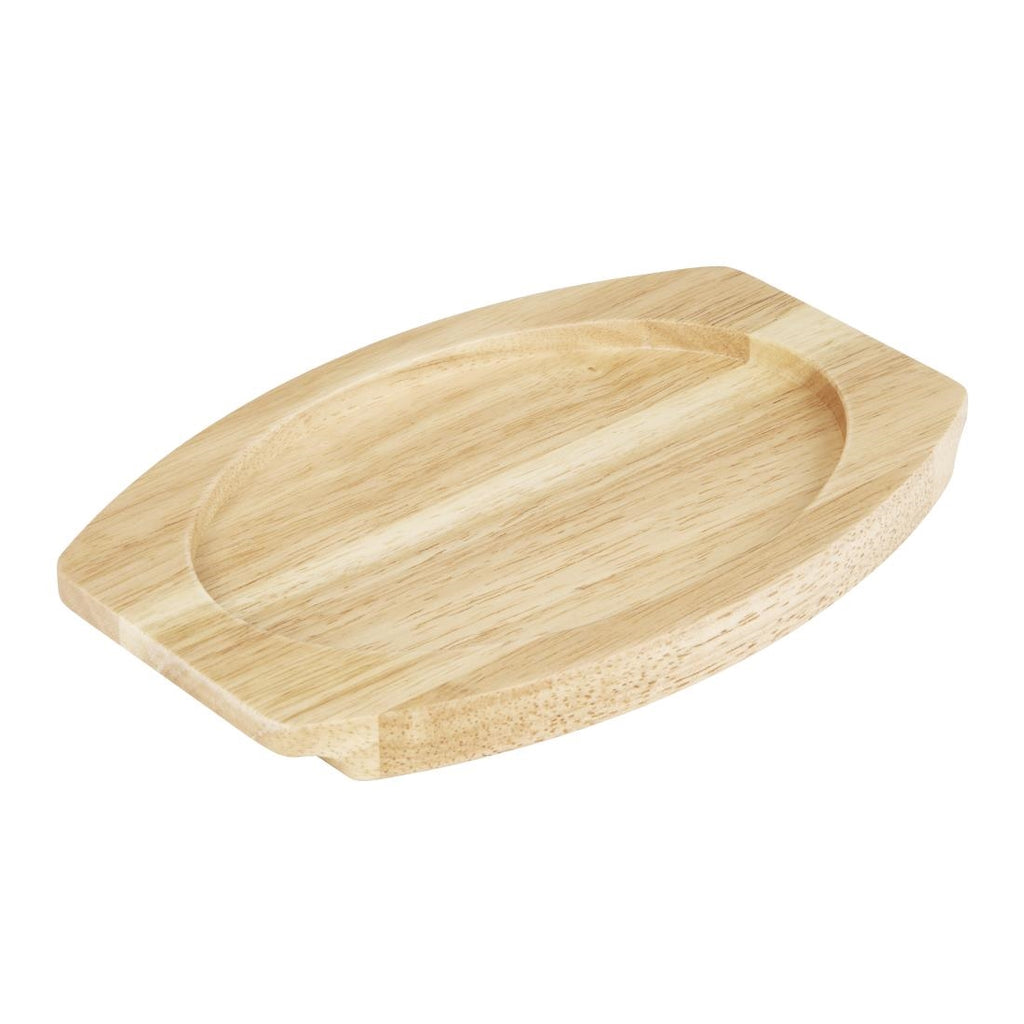Olympia Hevea Board for Cast Iron Oval Eared Dish 260x165mm for FW817 - FW977  Olympia   
