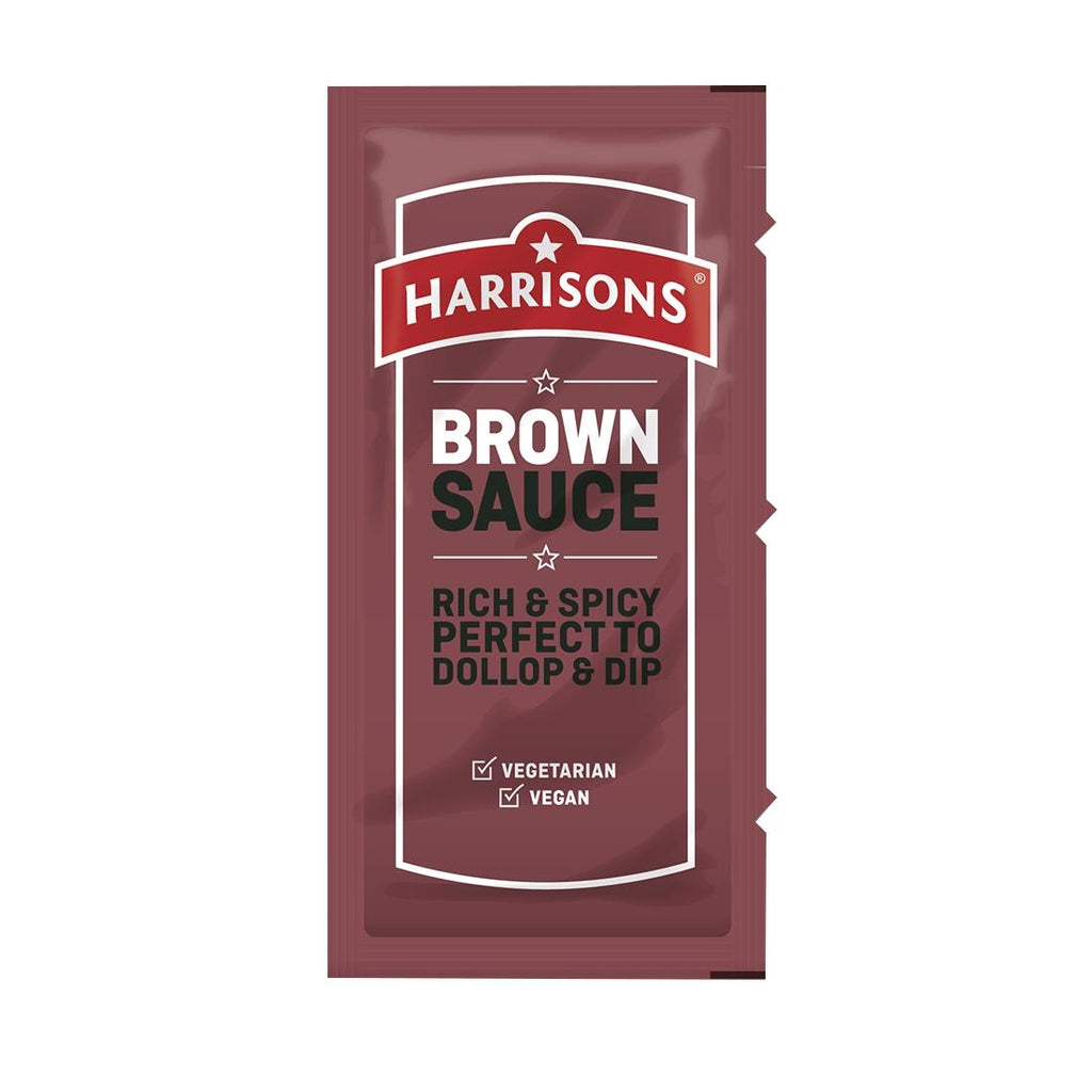 Harrisons Brown Sauce Sachets 10g (Pack of 200) - FW992  Harrisons   