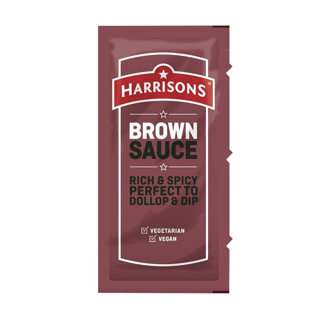 Harrisons Brown Sauce Sachets 10g (Pack of 200) - FW992  Harrisons   