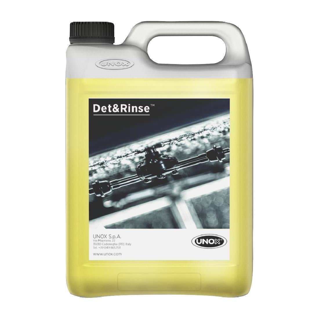 UNOX Det&Rinse Concentrated Rinse Aid Detergent Cleaner for UNOX Ovens 5Ltr (Pack of 2) - FX029  Unox   