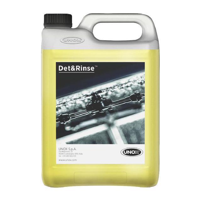UNOX Det&Rinse Concentrated Rinse Aid Detergent Cleaner for UNOX Ovens 5Ltr (Pack of 2) - FX029  Unox   