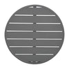 Bolero Aluminium Round Table Top Dark Grey 580mm - FX037 Aluminium Table Tops Bolero   