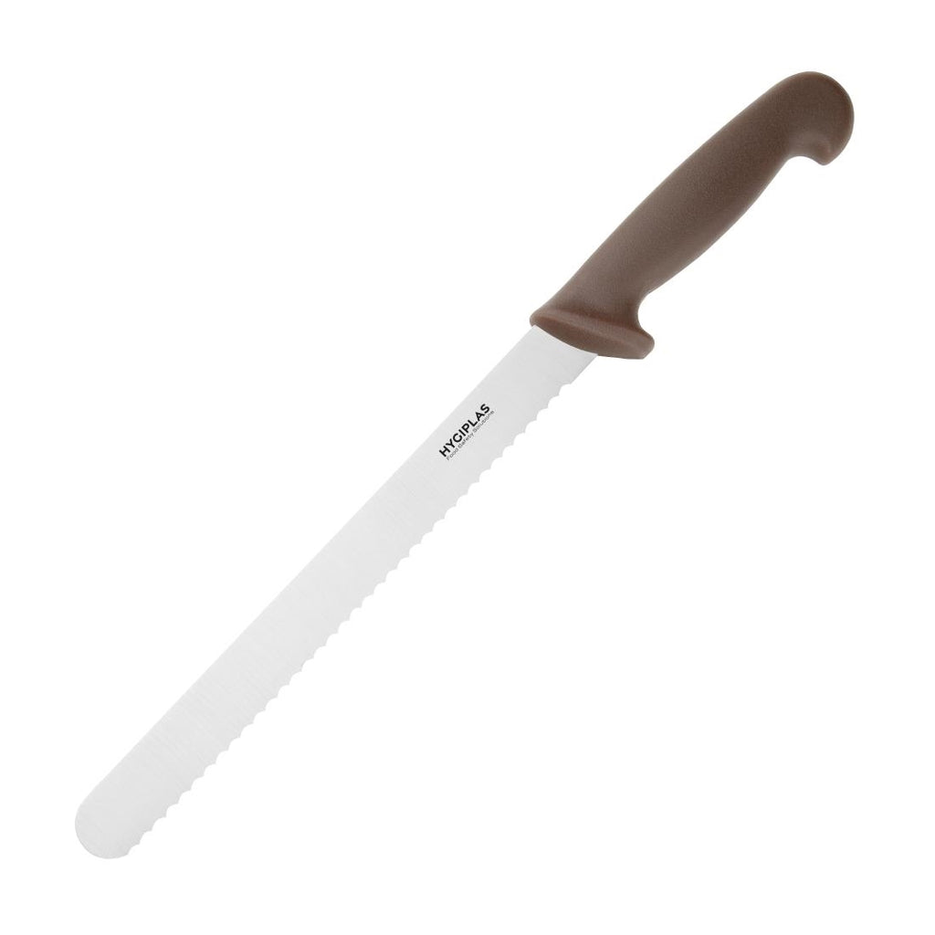 Hygiplas Slicer Serrated Brown 24.8cm - FX122  Hygiplas   
