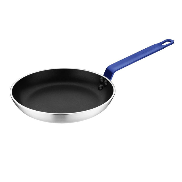 Hygiplas Aluminium Non-stick Teflon Platinum Plus Frying Pan with Blue Handle 24cm - HT971  Hygiplas   