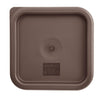 Hygiplas Square Food Storage Container Lid Brown Small - FX140  Hygiplas   