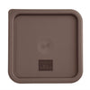 Hygiplas Square Food Storage Container Lid Brown Medium - FX141  Hygiplas   