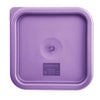 Hygiplas Square Food Storage Container Lid Purple Small - FX143  Hygiplas   