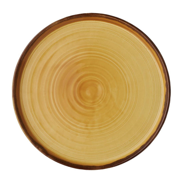 Dudson Harvest Walled Plates Mustard 210mm (Pack of 6) - FX154 Plates Dudson