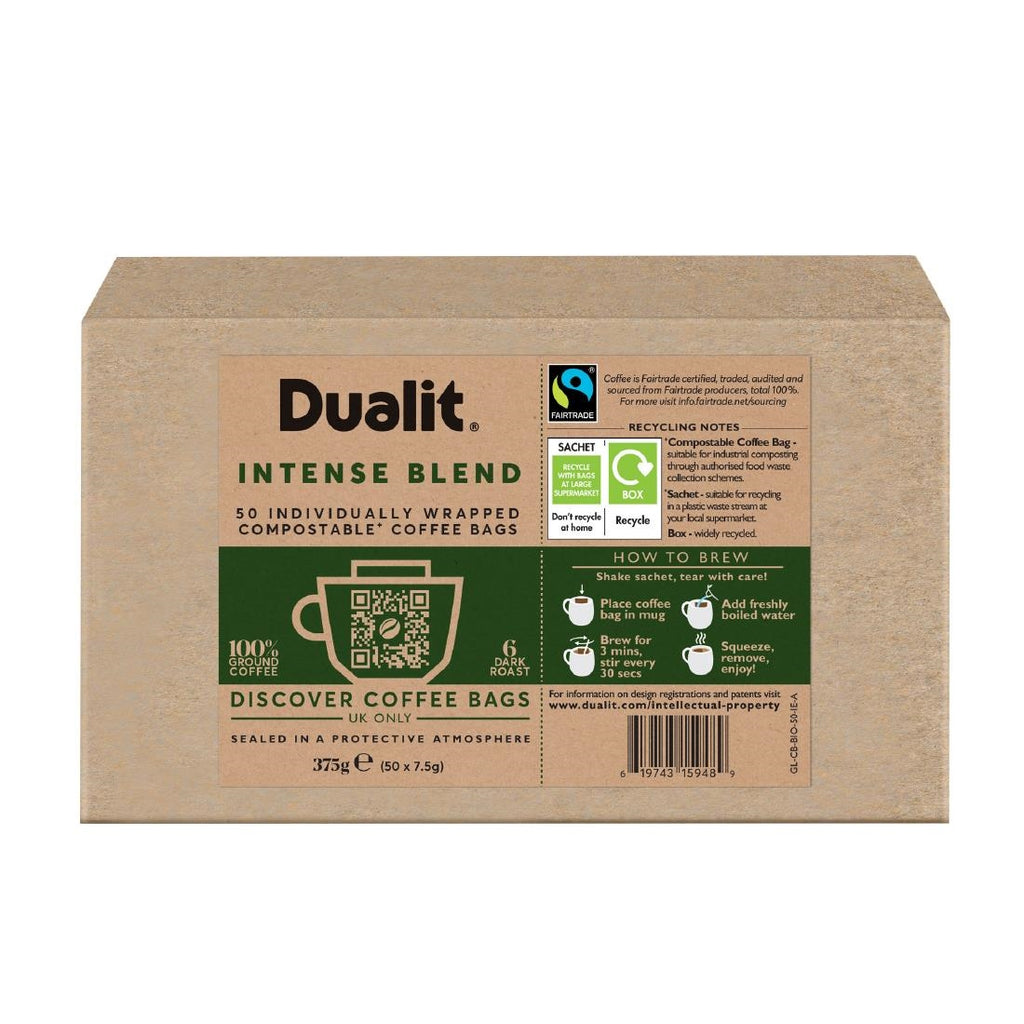 Dualit Intense Compostable Coffee Bags (Pack of 40) - FX187  Dualit   