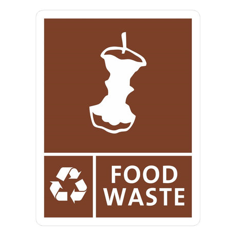 Jantex Slim Bin Food Waste Label - FX194  Jantex   