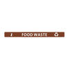 Jantex Slim Bin Lid Food Waste Label - FX195  Jantex   