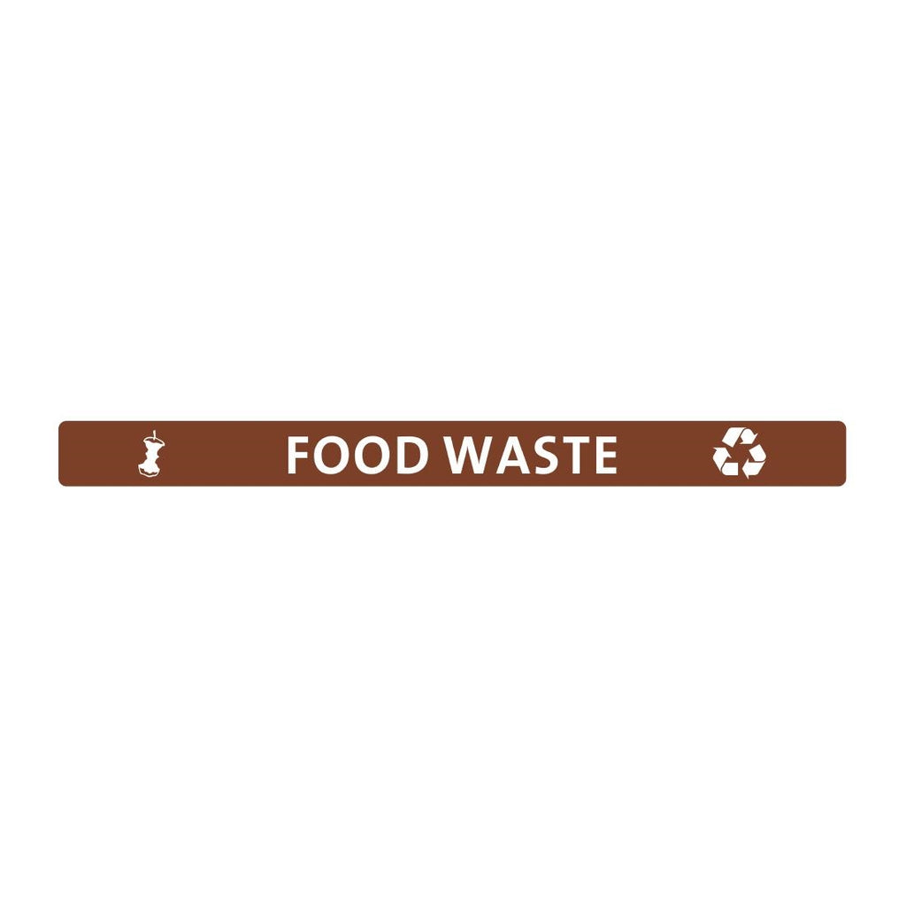 Jantex Slim Bin Lid Food Waste Label - FX195  Jantex   