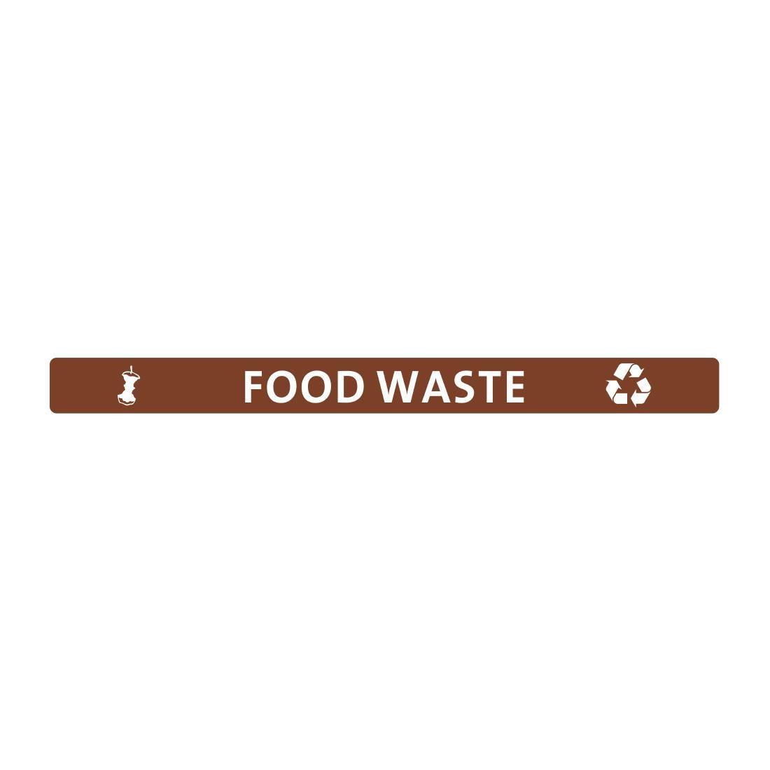 Jantex Slim Bin Lid Food Waste Label - FX195  Jantex   