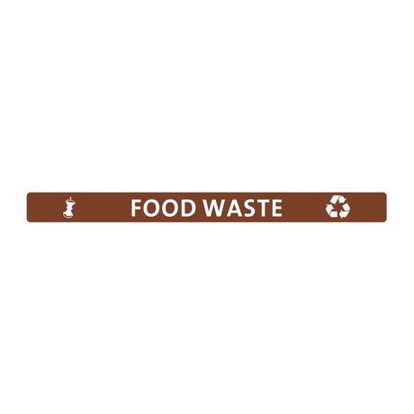 Jantex Slim Bin Lid Food Waste Label - FX195  Jantex   