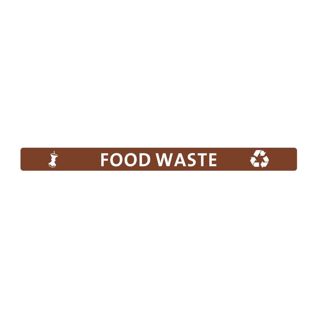 Jantex Slim Bin Lid Food Waste Label - FX195  Jantex   