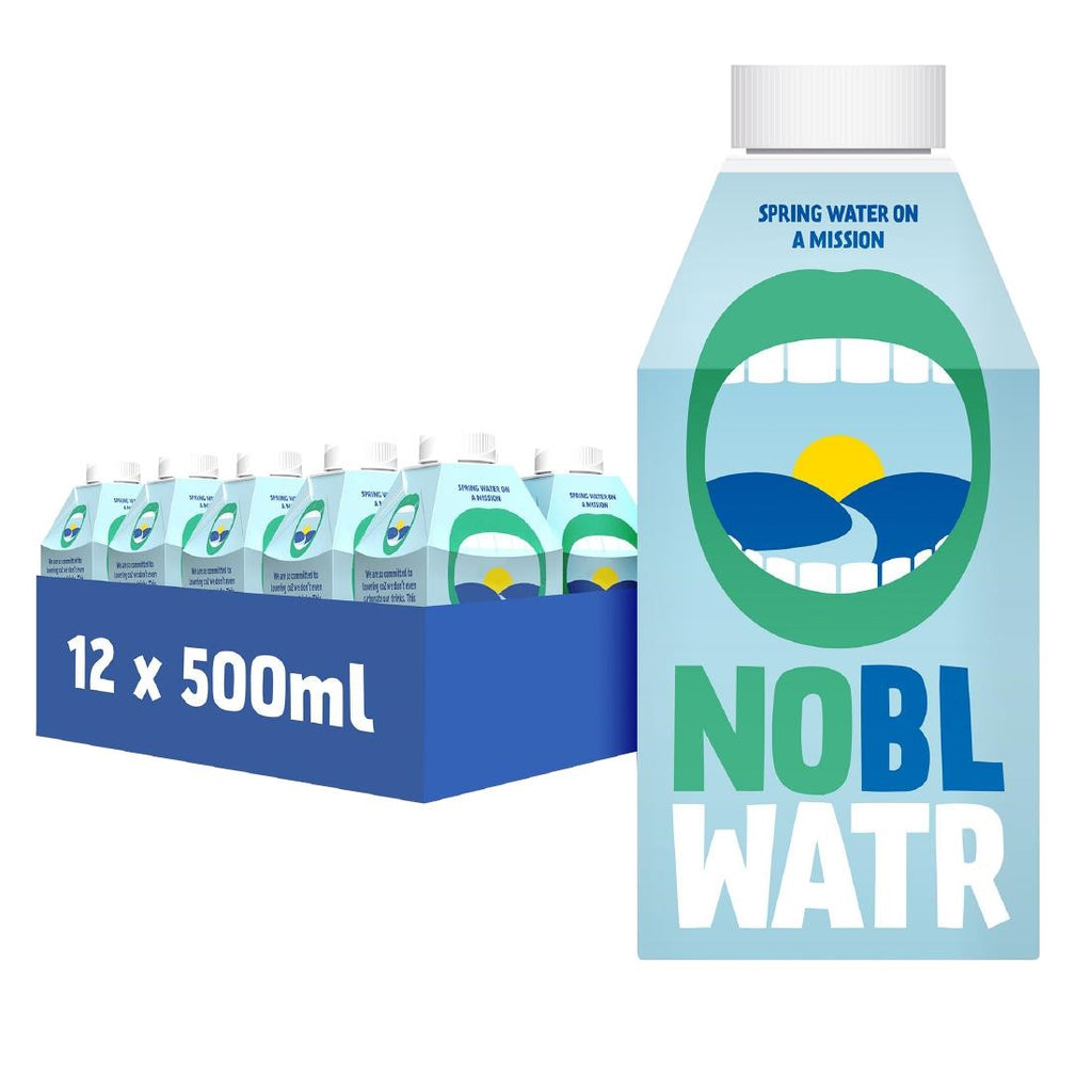NOBL Spring Water Cartons 500ml (Pack of 12) - FX198  NOBL   