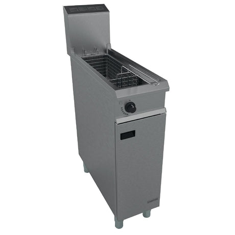 Falcon Chieftain Single Tank Single Basket Free Standing Natural Gas Fryer G1808X - G907-N  Falcon   