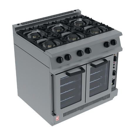 Falcon Dominator 6 Burner Convection Natural Gas Oven Range G2102 - G915-N  Falcon   