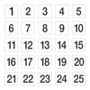 Olympia Plastic Table Number Inserts 1-50 - GB629  Olympia   