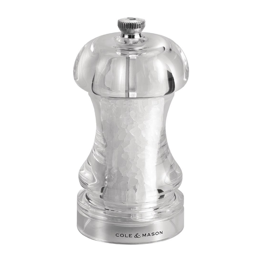 Cole & Mason Acrylic Salt Mill Capstan 4.5in - GC543  Cole & Mason   