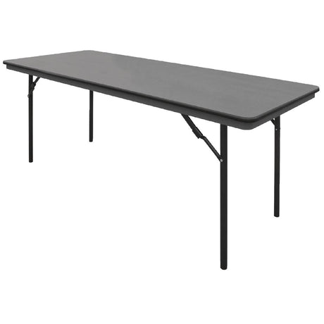 Bolero ABS Rectangular Folding Table Grey 6ft (Single) - GC596  Bolero   