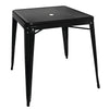 Bolero Bistro Steel Square Table Black 668mm (Single) - GC867 Steel Tables Bolero   