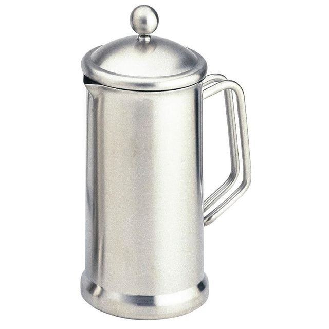 Satin Finish Stainless Steel Cafetiere 8 Cup - GD170  EGL   