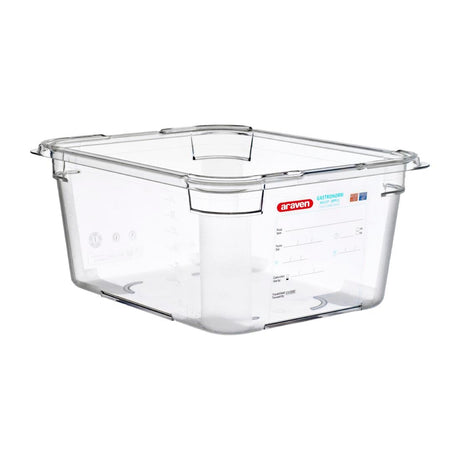 Araven Polycarbonate 1/2 Gastronorm Container 9.5Ltr - GD817  Araven   