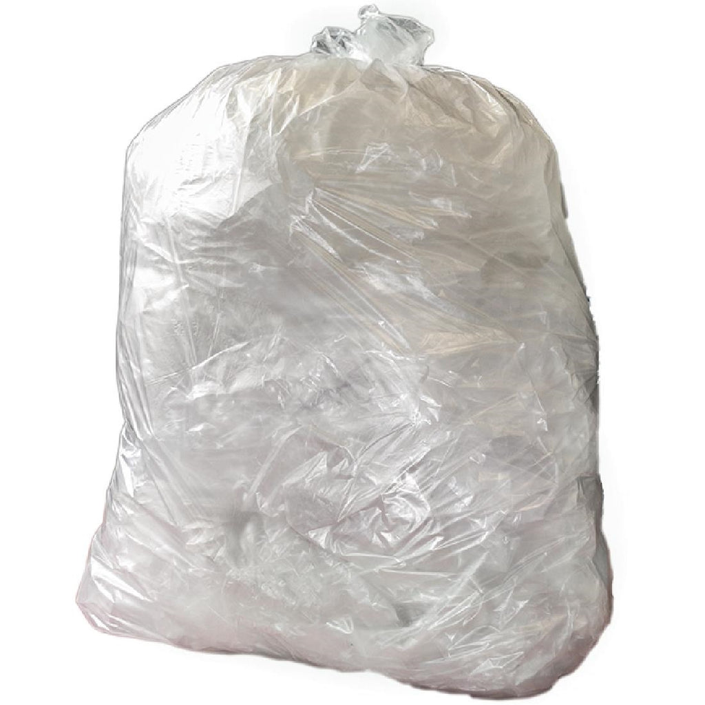 Jantex Medium Duty Recycled Bin Bag 12kg 90 ltr Clear (Pack of 200) - CH156  Jantex   