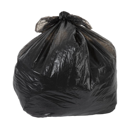 Jantex Large Medium Duty Black Bin Bags 80Ltr (Pack of 10) - GN399  Jantex   