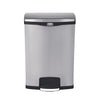 Rubbermaid Slim Jim Front Step on Pedal Bin Stainless Steel 90Ltr - GE939  Slim Jim   