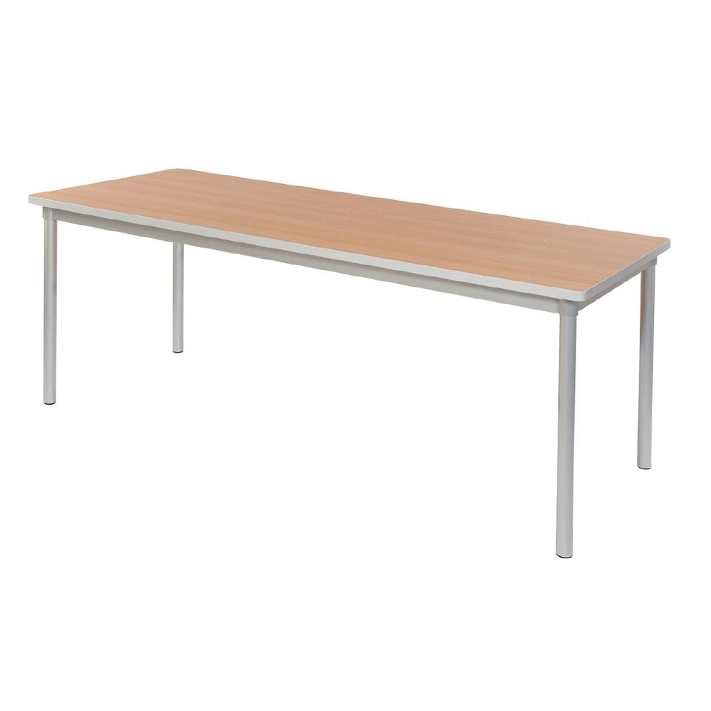 Gopak Enviro Indoor Beech Effect Rectangle Dining Table 1800mm - GE962 Faux Wooden Tables Gopak   