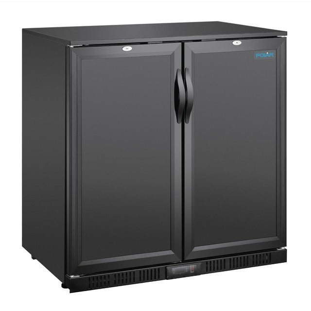 Polar G-series 850mm Double Door Back Bar Cooler Solid Door 198 Ltr - GE998  Polar   