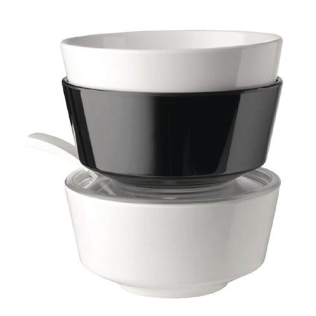 APS Float Black Round Bowl 8in - GF089  APS   