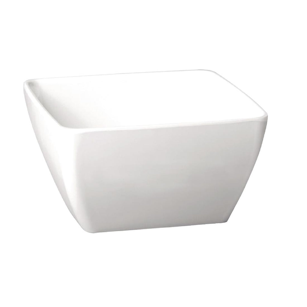 APS Pure Melamine White Square Mini Bowl - GF132  APS   