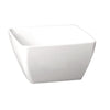 APS Pure Melamine White Square Bowl 190mm - GF136  APS   