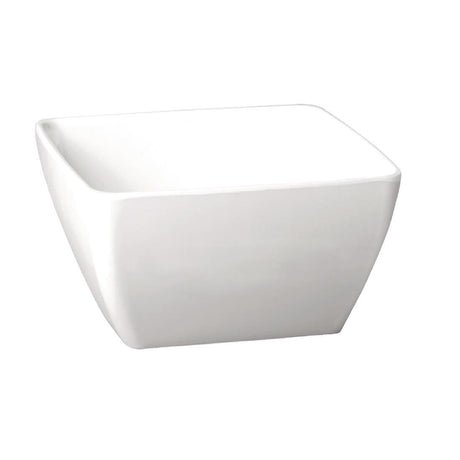 APS Pure Melamine White Square Bowl 190mm - GF136  APS   
