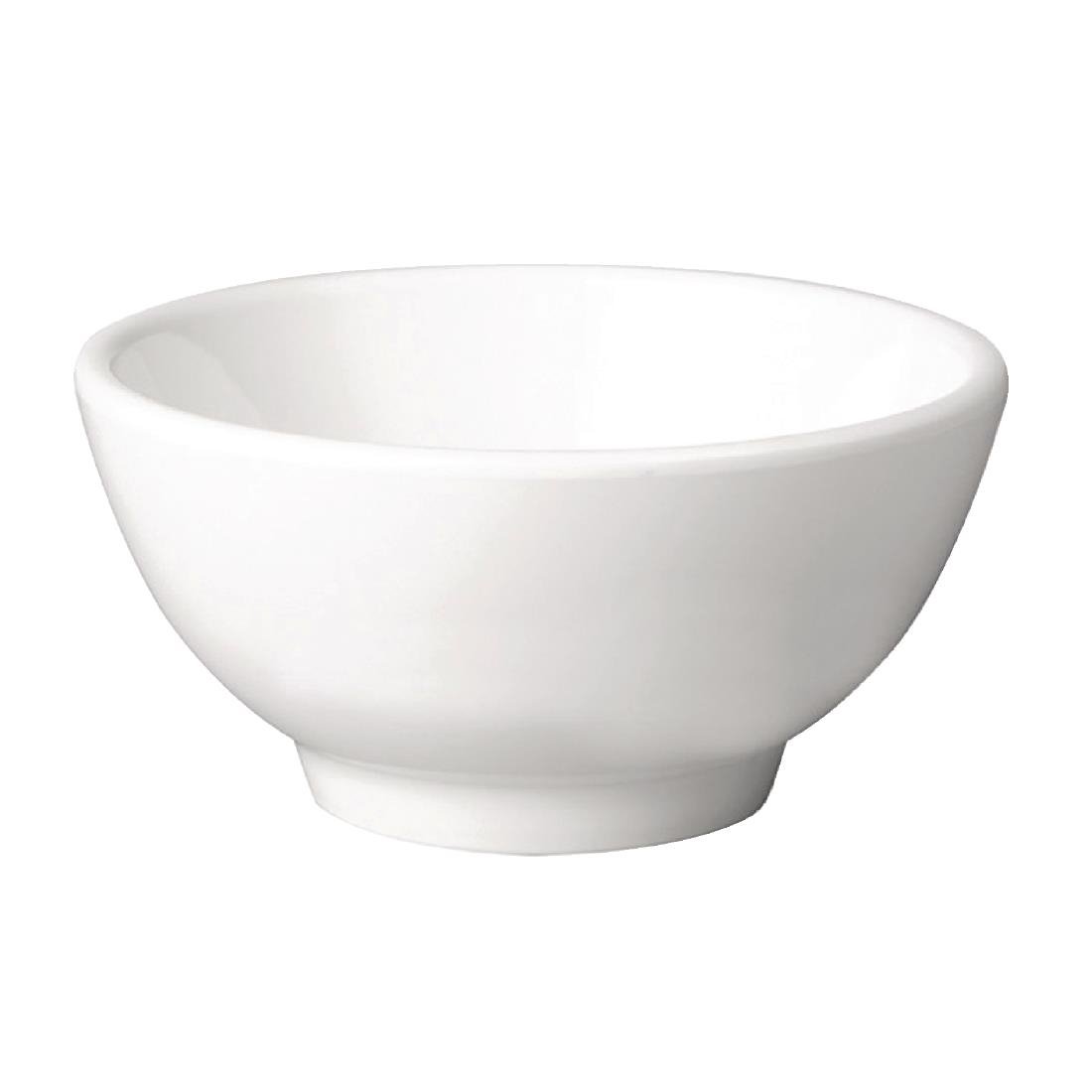 APS Pure Melamine White Round Bowl 130mm - GF144  APS   