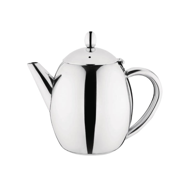 Olympia Richmond Stainless Steel Teapot 1Ltr - GF235  Olympia   