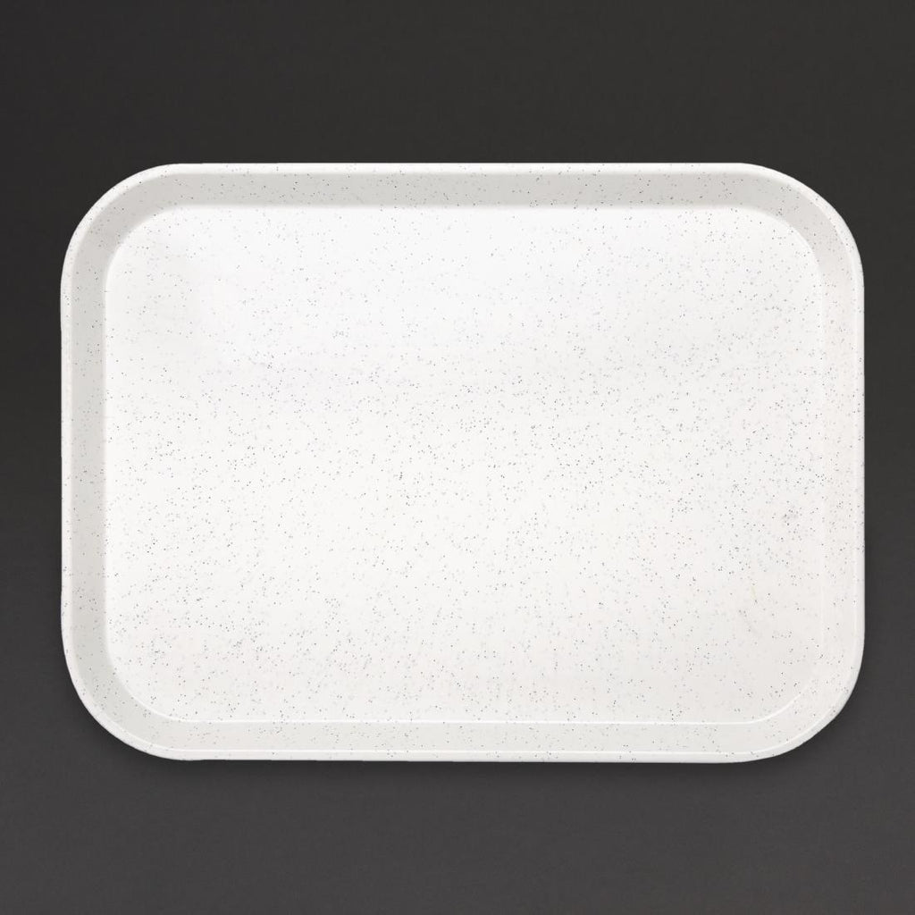 Olympia Kristallon Fibreglass Canteen Tray Light Granite 405mm - GF240  Olympia   