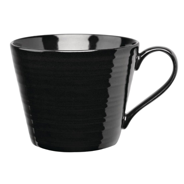 Art de Cuisine Rustics Black Snug Mugs 341ml (Pack of 6) - GF704 Churchill Art de Cuisine Churchill   