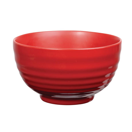 Art de Cuisine Red Glaze Ripple Bowls Small (Pack of 6) - GF707 Bowls Churchill