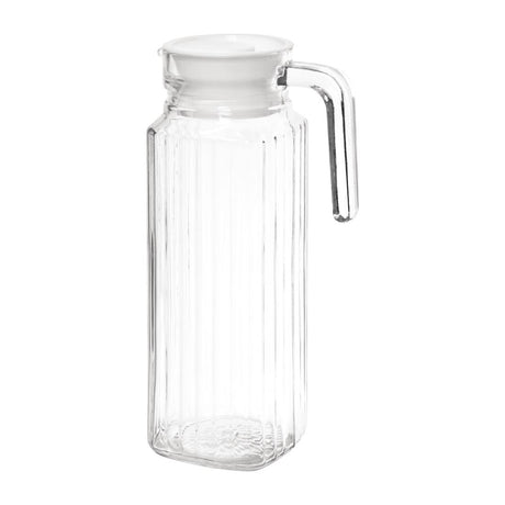 Olympia Ribbed Glass Jugs 1Ltr (Pack of 6) - GF922 Jugs, Pitchers, Decanters & Carafes Olympia   
