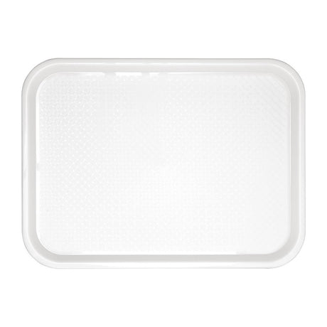 Olympia Kristallon Polypropylene Fast Food Tray White Small 345mm - GF995  Olympia   